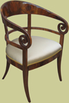 Biedermeier armchair replica