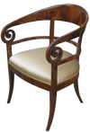 Biedermeier armchair reproduction