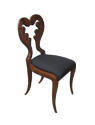 Walnut Replica Biedermeier Sidechair