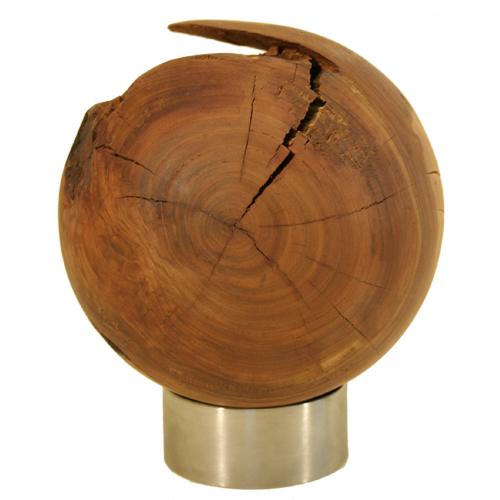 spherical wood sculptures 